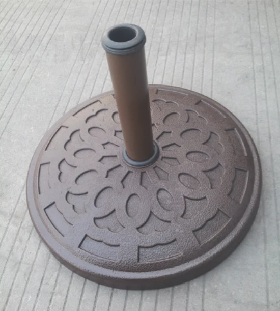 Pagoda 14kg Resin Chocolate Parasol Base 1 Pagoda 14kg Resin Chocolate Parasol Base