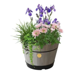 VegTrug: Build-a-Barrel Kit Medium - Grey Wash - Alton Garden Centre