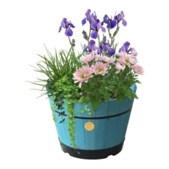 VegTrug: Build-a-Barrel Kit Medium - Powder Blue - Alton Garden Centre