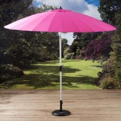 Pagoda Cerise Pink Shanghi Parasol 2.7m
