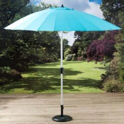 Pagoda Turquoise Shanghi Parasol 2.7m