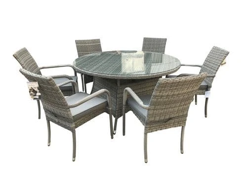 Tuscany Round Dining Set - 6 Seat 1 Tuscany Round Dining Set - 6 Seat