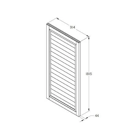 Forest - Lap Gate 6ft (1.82m High) - Alton Garden Centre 3 Forest - Lap Gate 6ft (1.82m High) - Alton Garden Centre - Image 3