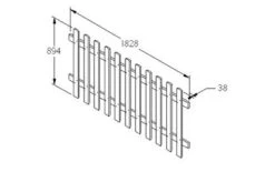 Forest - Pale Fence Panel 6ft X 3ft - Alton Garden Centre -Garden Care Store FP30 4 1