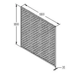Forest - Rosemore Lattice 180 X 180cm - Alton Garden Centre -Garden Care Store FRLATT66 5 1