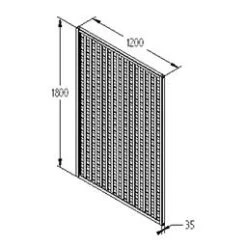 Forest - Premium Framed Trellis 180 X 120cm - Alton Garden Centre -Garden Care Store FRTREL64 5 1