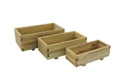 Forest - Durham Rectangular Planter Set Of 3 - Alton Garden Centre -Garden Care Store MFD83 2 1 1