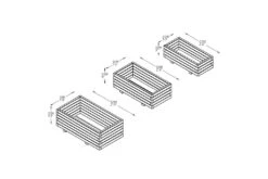 Forest - Durham Rectangular Planter Set Of 3 - Alton Garden Centre -Garden Care Store MFD83 3 1 1