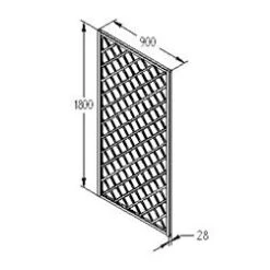 Forest - Hidcote Lattice 180 X 90cm - Alton Garden Centre 7 Forest - Hidcote Lattice 180 X 90cm - Alton Garden Centre -Garden Care Store RFL09 6 1