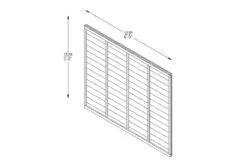 Forest - Pressure Treated Superlap Fence Panel 6ft X 6ft (1.83m X 1.83m) - Alton Garden Centre 5 Forest - Pressure Treated Superlap Fence Panel 6ft X 6ft (1.83m X 1.83m) - Alton Garden Centre -Garden Care Store TPSUPER65PTR 4 1 1