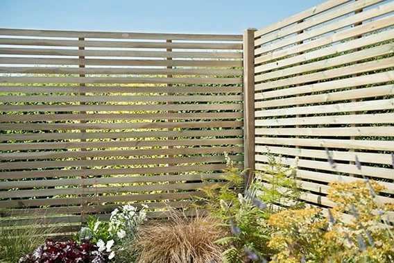 Forest - Pressure Treated Contemporary Slatted Fence Panel 5ft (1.8m X 1.5m) - Alton Garden Centre 1 Forest - Pressure Treated Contemporary Slatted Fence Panel 5ft (1.8m X 1.5m) - Alton Garden Centre