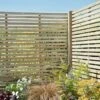 Forest - Pressure Treated Contemporary Slatted Fence Panel 6ft (1.8m X 1.8m) - Alton Garden Centre