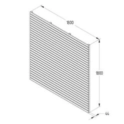 Forest - Pressure Treated Contemporary Slatted Fence Panel 6ft (1.8m X 1.8m) - Alton Garden Centre 7 Forest - Pressure Treated Contemporary Slatted Fence Panel 6ft (1.8m X 1.8m) - Alton Garden Centre -Garden Care Store VENH6 5 1