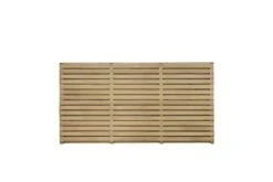 Forest - Pressure Treated Contemporary Double Slatted Fence Panel 1.8m X 1.2m - Alton Garden Centre -Garden Care Store VENHHM3 3 1