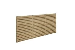 Forest - Pressure Treated Contemporary Double Slatted Fence Panel 1.8m X 1.2m - Alton Garden Centre -Garden Care Store VENHHM3 4 1