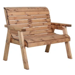 Two Seat Garners Rustic Bench