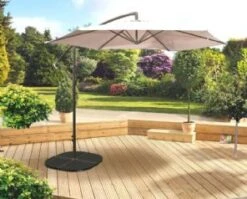 Pagoda 3m Over Hang Parasol - Beige
