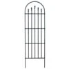 Panacea French Arch Trellis With Finials - Black - Alton Garden Centre