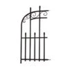 Panacea Kensington Fence End Panel - Black - Alton Garden Centre
