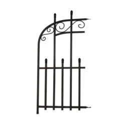 Panacea Kensington Fence End Panel - Black - Alton Garden Centre