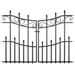 Panacea Kensington Fence Gate - Black - Alton Garden Centre