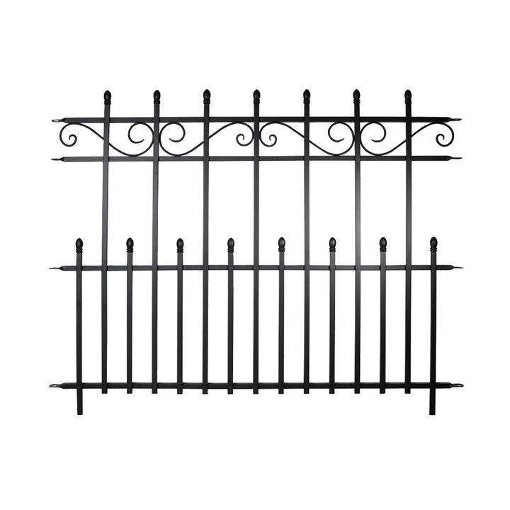 Panacea Kensington Fence Section - Black - Alton Garden Centre 1 Panacea Kensington Fence Section - Black - Alton Garden Centre