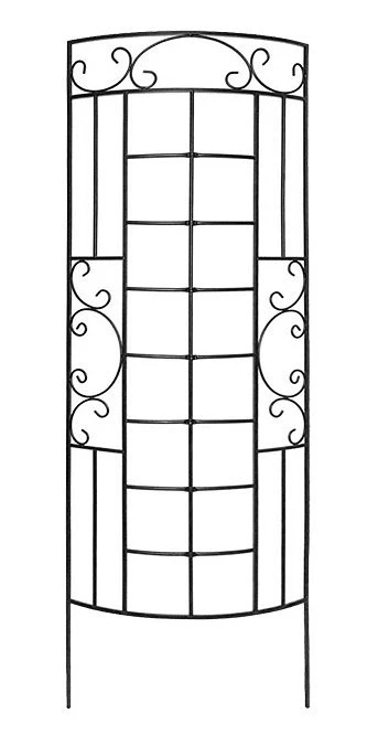 Panacea Romantic Curved Trellis - Black - Alton Garden Centre 1 Panacea Romantic Curved Trellis - Black - Alton Garden Centre