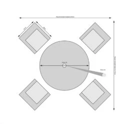 Rathwood - Dumont 4 Seater Set 15 Rathwood - Dumont 4 Seater Set -Garden Care Store rd120dnset 9