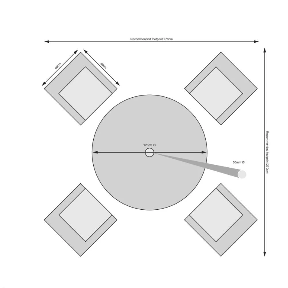 Rathwood - Dumont 4 Seater Set 8 Rathwood - Dumont 4 Seater Set - Image 8